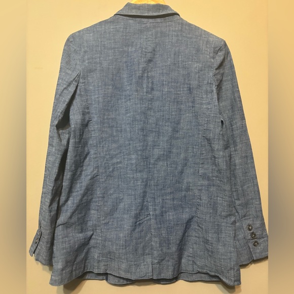 REITMANS SIGNATURE Chambray Denim Blue Blazer - Picture 2 of 7